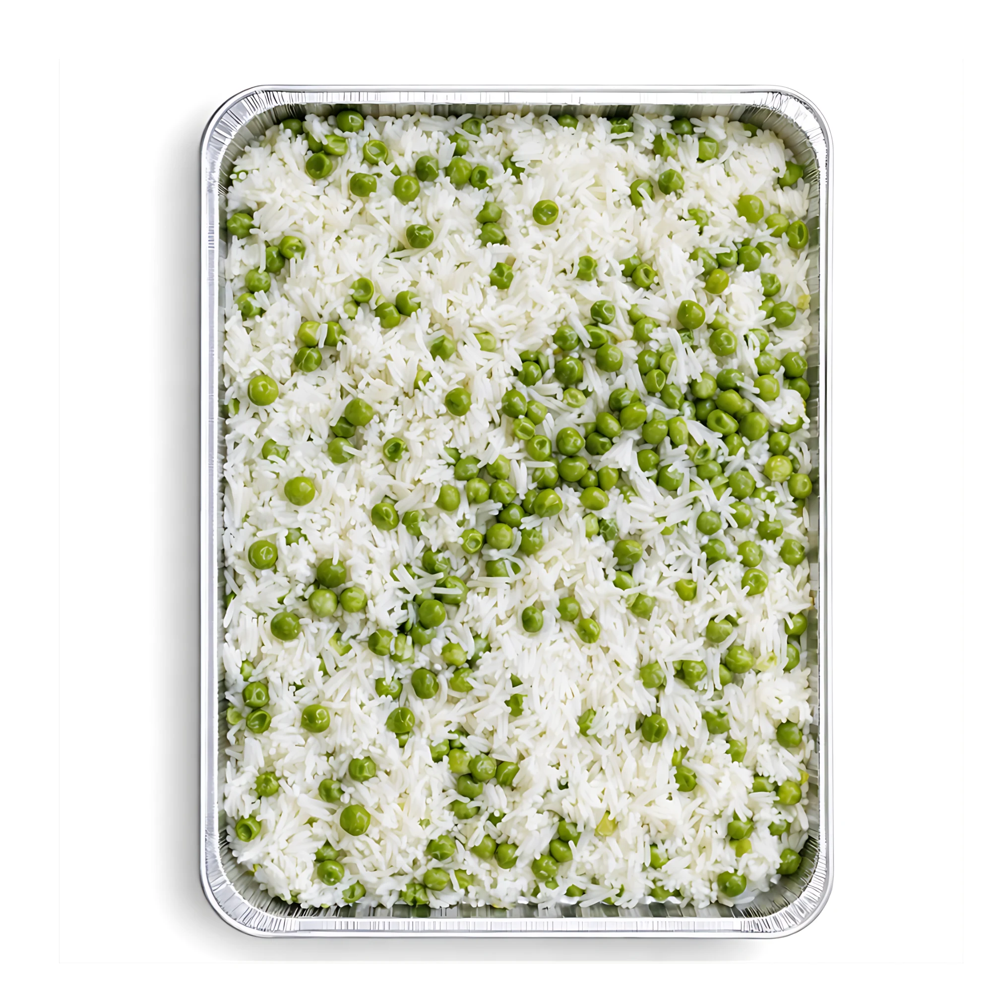 Orientalischer Reis mit Erbsen und Gewürzen für 5 Personen.