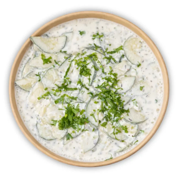 Cremiger Joghurt-Gurkensalat 500g im nachhaltigen Papierbecher