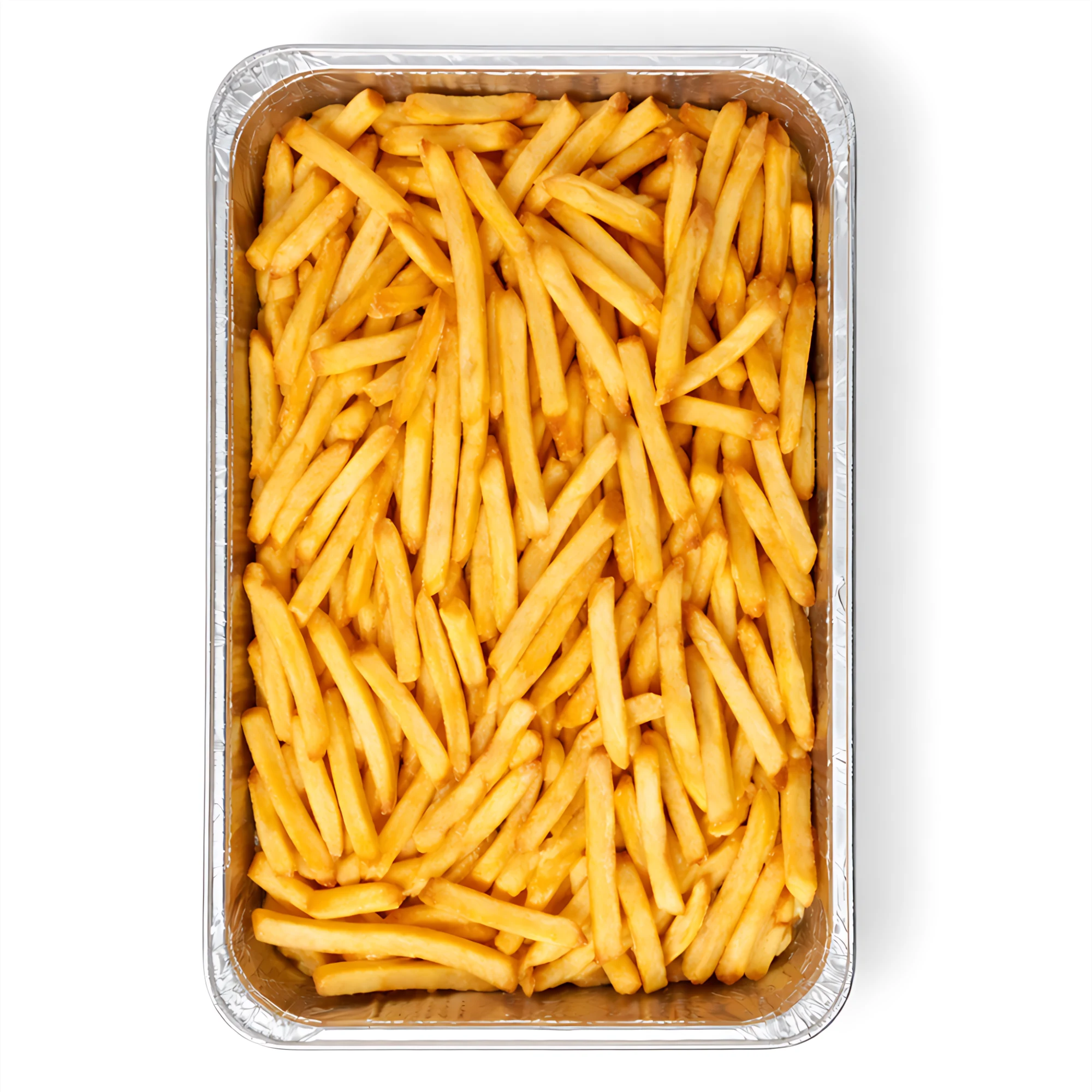 Goldgelbe, knusprige Pommes Frites mit Meersalz